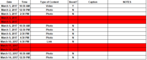 Social Media Content Plan2